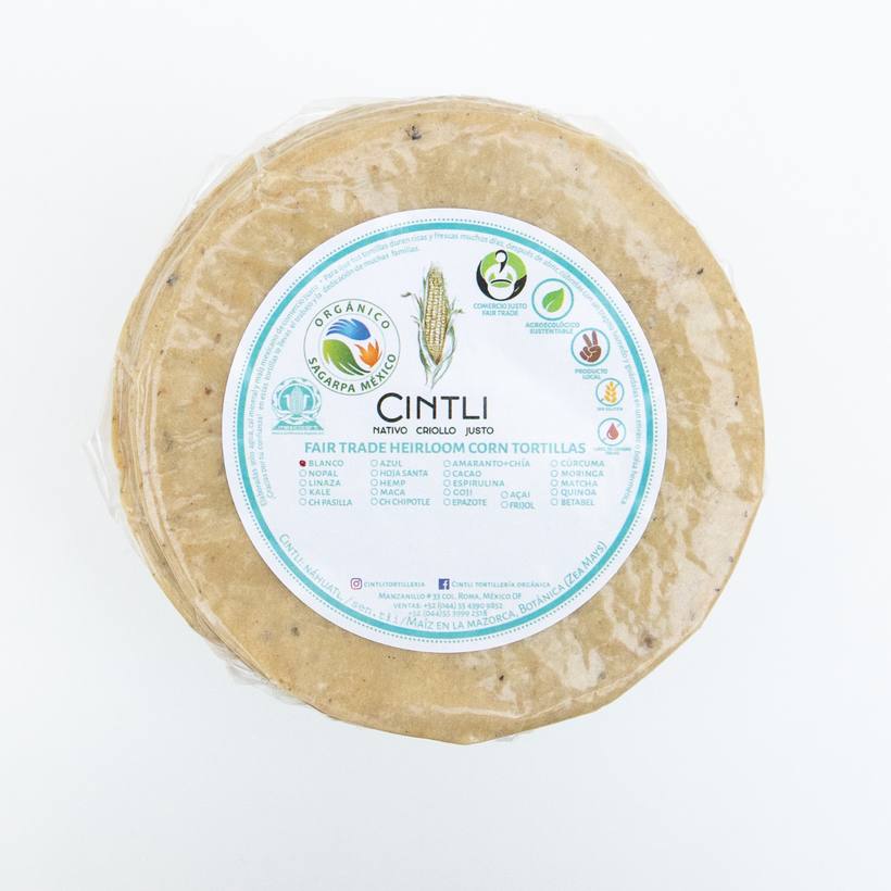 Tortilla blanca de Cintli