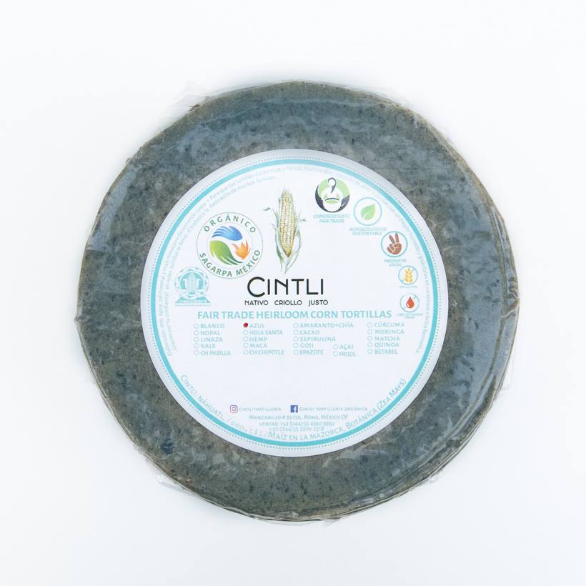 Tortilla azul de Cintli