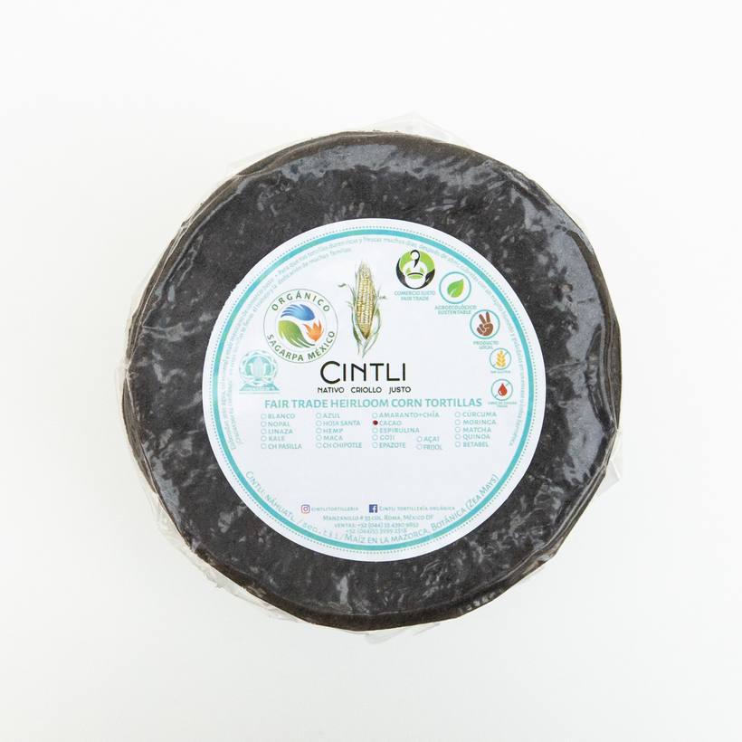 Tortilla de cacao de Cintli