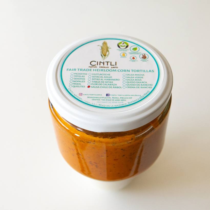 Salsa de chile de árbol de Cintli